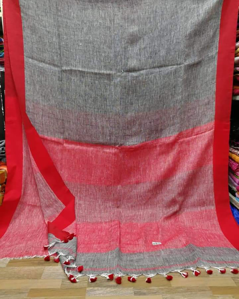 Buy Beige pink silk saree with silk blouse online at best price – Karagiri