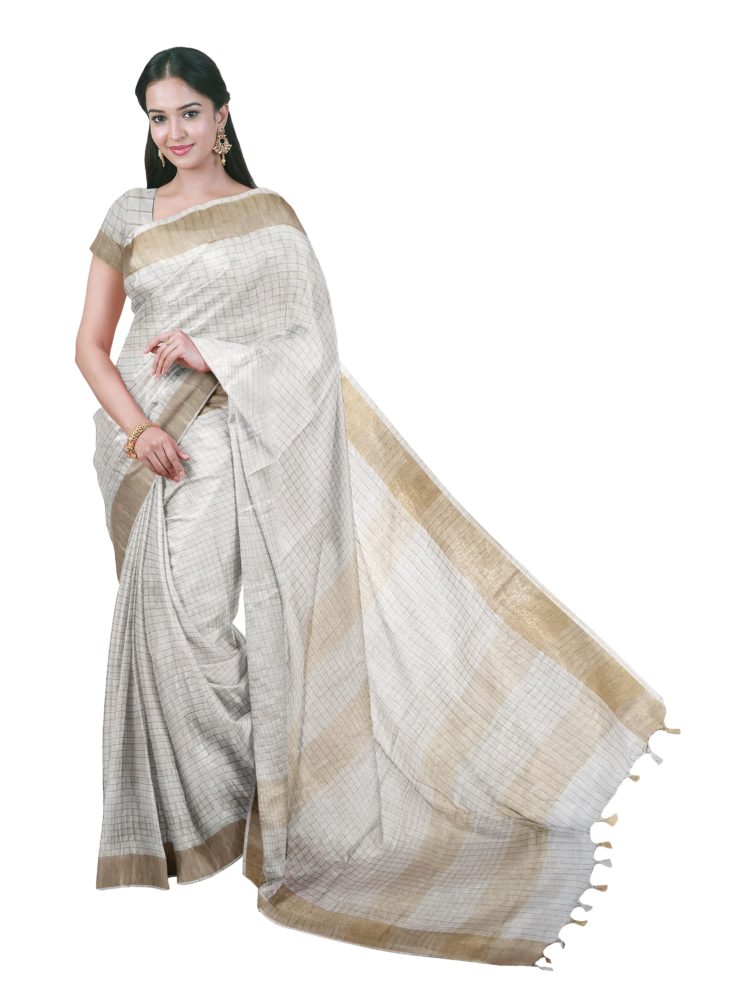 handloom linen sarees