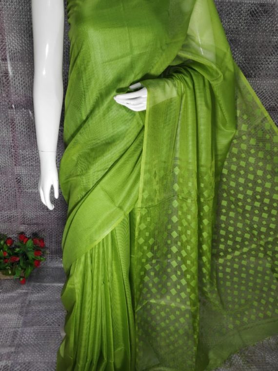 Mehendi Green Kota Silk Saree