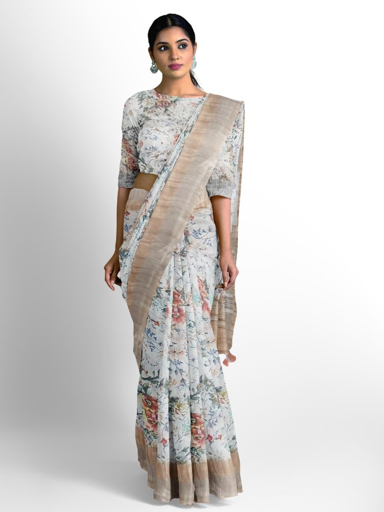 party linen sarees