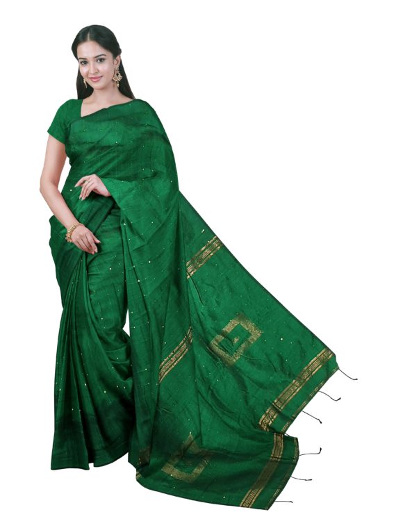 loomfolks__Sequece-Cotton-Silk_GreenSequenceSarees__silk_set3_pujitha_front__2020-1-1-16-26-13__3072X4096