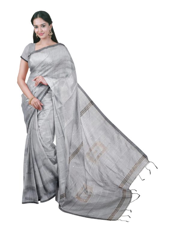 loomfolks__Sequece-Cotton-Silk_SlateGraySequenceSaree__silk_set3_pujitha_front__2020-1-1-16-33-4__3072X4096