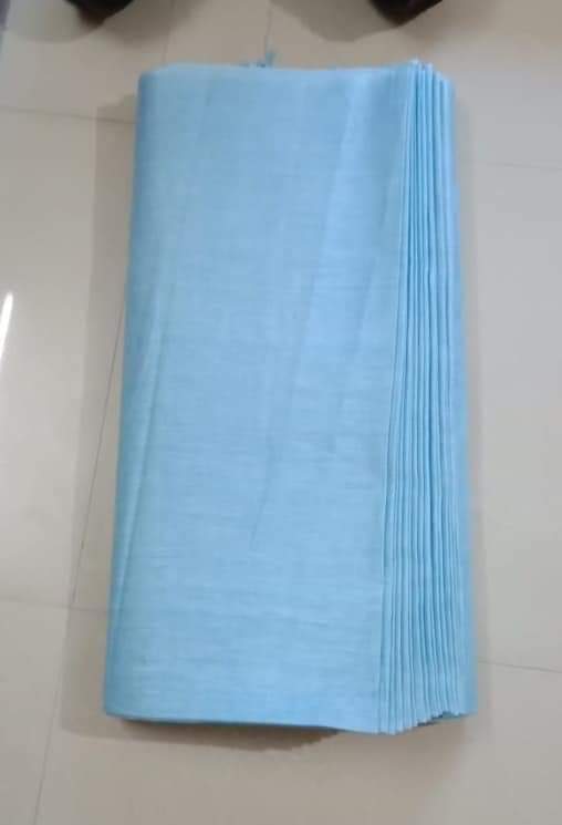 Light Blue Linen Fabric by Meter