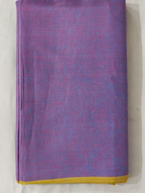 Violet Yellow Linen Fabric by Meter