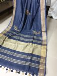 EMBROIDERY LINEN SAREES LOOMFOLKS