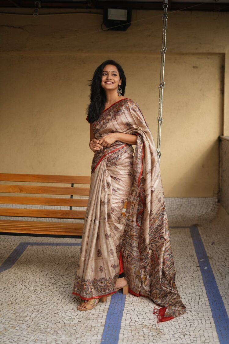 Tussar Giccha Saree