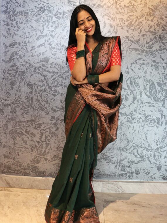 Cotton Banarasi Sarees - Loomfolks