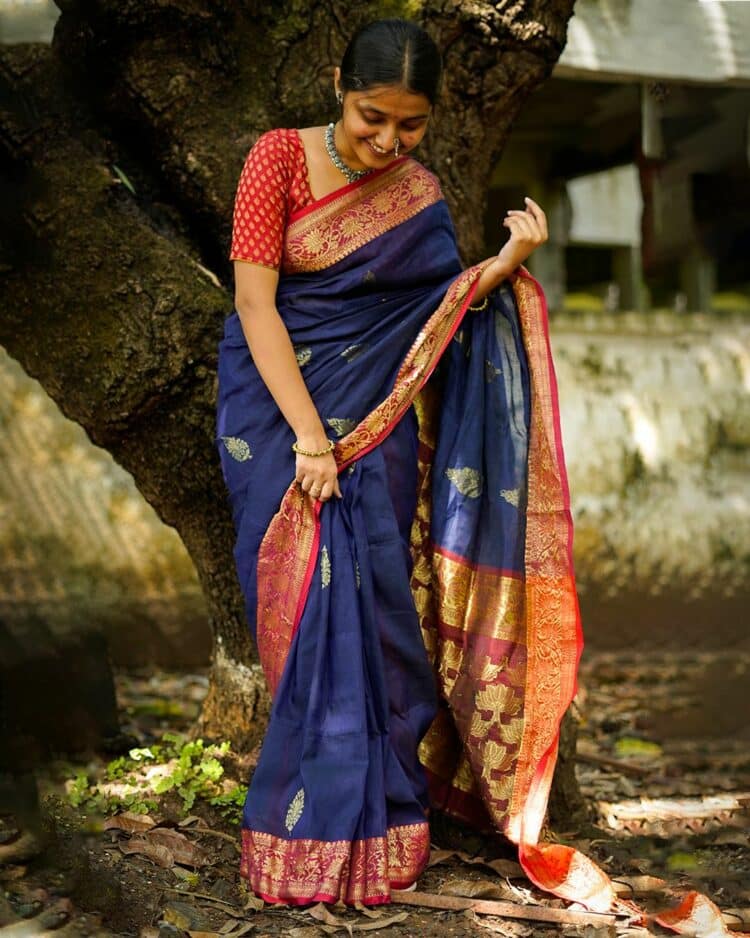 Banarasi Weave Linen Saree