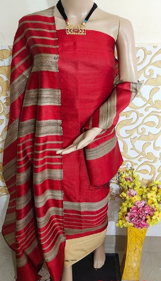 Silkmark Tussar Silk Dress Material – Indiehaat.com