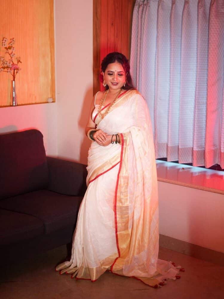 Mridula - Onam Linen Saree