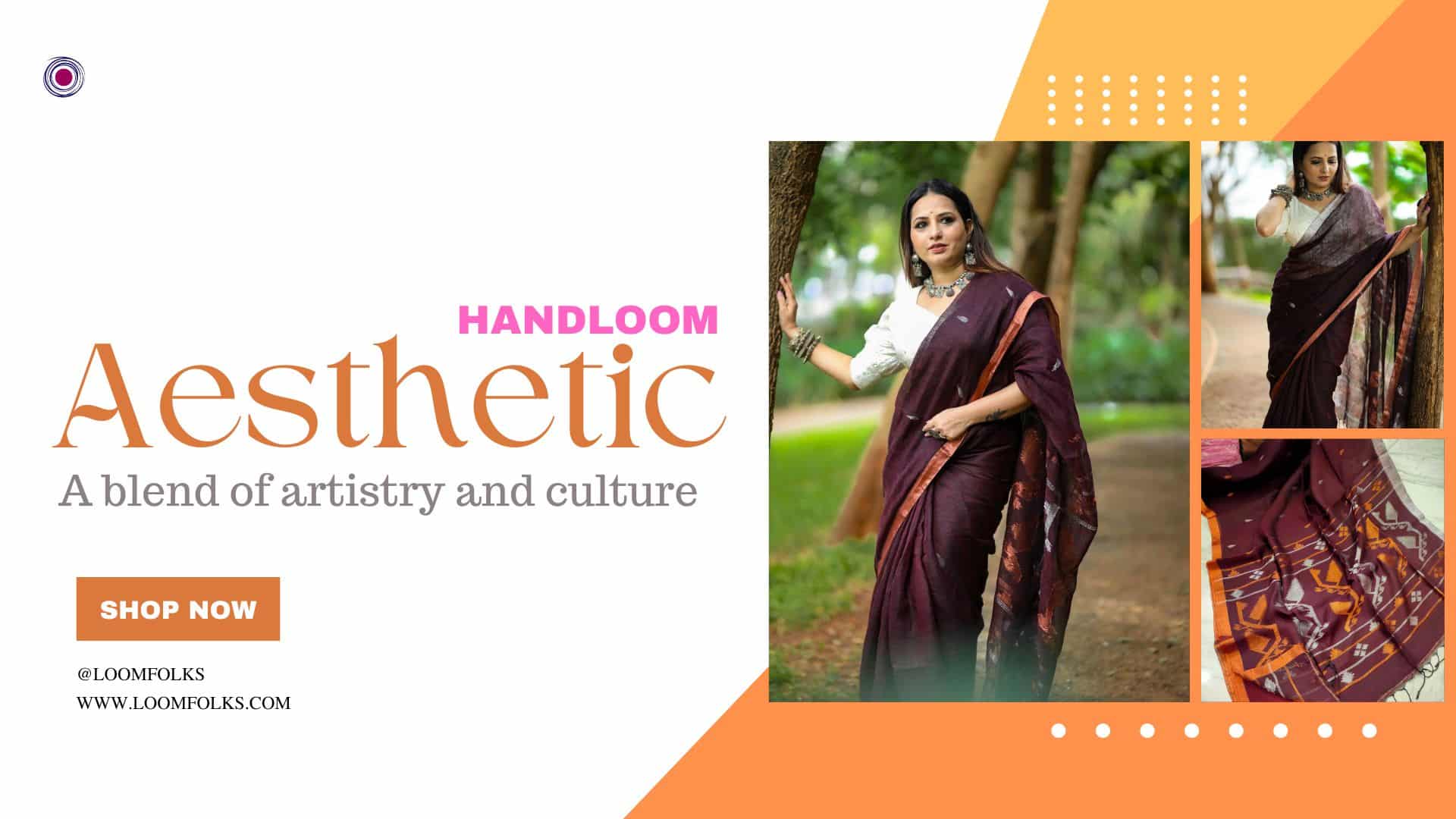 Mesmerizing Maroon Korat Jamdani Linen Saree