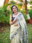 Timeless Beautiful Off White Exclusive Mul Cotton Jamdani Saree