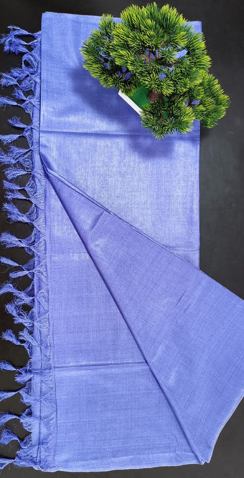 Lavendar Pure Tussar Muga Silk Dupatta